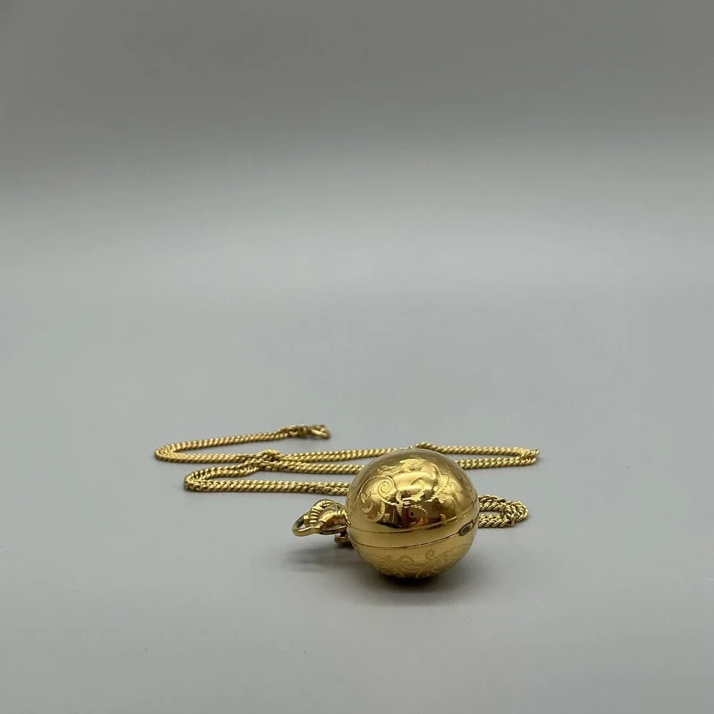 Vintage Bucherer Womens Watch 20mm Ball Pendant NOT RUNNING FOR PARTS